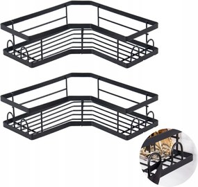 2 Db Akasztós Polc Öntapadós Loft Fali Fürdőszoba Zuhany