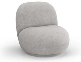 Világosszürke buklé fotel Chuck – Micadoni Home