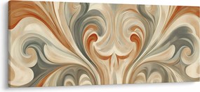 Kép - Örvények földszínekkel (120x50 cm)