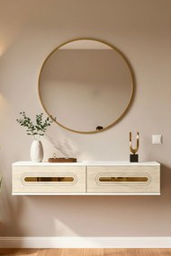 Rany 120 - White, Travertine, Gold