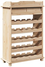 Bor Rack 90x60x30 cm Tömör Fa Fenyő