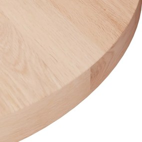 kerek kezeletlen tömör tölgyfa asztallap Ø40 x 2,5 cm