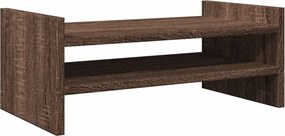 vidaXL barna tölgy színű szerelt fa monitorállvány 50 x 27 x 20 cm