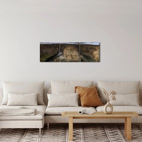 Kanyon képe (órával) (90x30 cm)