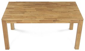 Étkezőasztal 160 x 90 cm, tölgyfa, XL