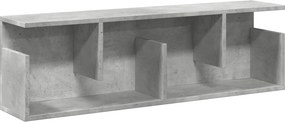 vidaXL betonszürke szerelt fa faliszekrény 100 x 20 x 30 cm