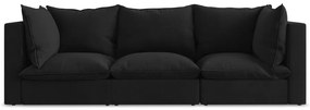 Fekete kanapé 255 cm Manao – Makamii