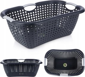 Mosókosár fürdőszobai tároló ruhaszállító kosár 26L