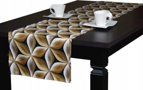 Futópad Abrosz Asztalra Nappali Dekoráció 40x160 Modern Minta Élénk Szín