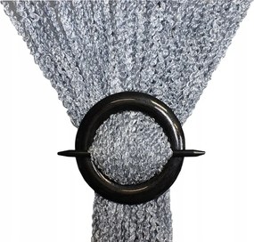 Függöny spagetti göndör bárány mintás függöny 300x250 cm magas szürke