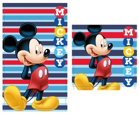 Disney Mickey Striped kéztörlő, arctörlő, törölköző szett