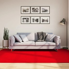HUARTE piros rövid szálú puha és mosható szőnyeg 160 x 230 cm