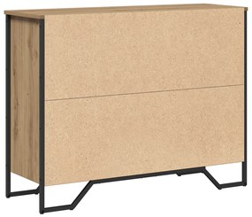 Sideboard Artisan Oak 97x32,5x74,5 cm Szerelt Fa