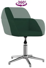 sötétzöld szövet forgó irodaszék