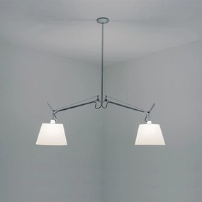Artemide Tolomeo függeszték ernyő nélkül, alumínium, 2x E27, 130cm