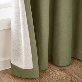 Khaki bársony sötétítő függöny szett 2 db-os 168x229 cm Wilson – Catherine Lansfield