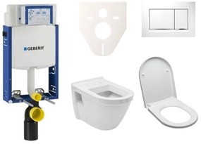 Kedvező árú Geberit falra szerelhető WC készlet + VitrA Integra WC inkl. ülések SIKOGE2V5