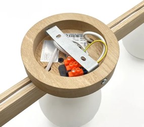 Ráépített csillár ANTONIO 3xG9/5W/230V tölgy/fehér