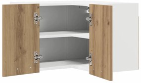 Függő szekrény Riga Artisan tölgy és fehér 57 x 57 x 40 cm