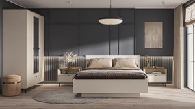 Éjjeliszekrény, kasmír/castello tölgy, EYCO 1S