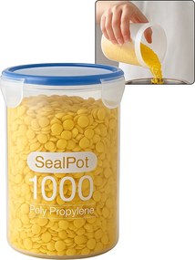 Befőttes Üveg Ételtároló Tartály Ömlesztett Termékekhez 1000 ML Légmentesen Záródó Tartály