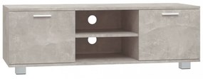betonszürke szerelt fa TV-szekrény 120 x 34,5 x 35 cm