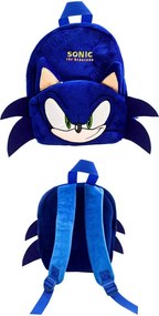 Sonic a sündisznó Blur 3D plüss hátizsák, táska 30 cm