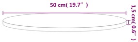 tömör bükkfa kerek asztallap Ø50x1,5 cm