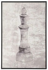 Szürke keretezett kép 63 x 93 cm BUDRIO Beliani