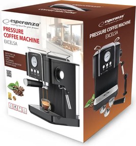 Esperanza Excelsa, 850 W, 1.8 L, Beépített tejhabosító, Espresso kávéfőző