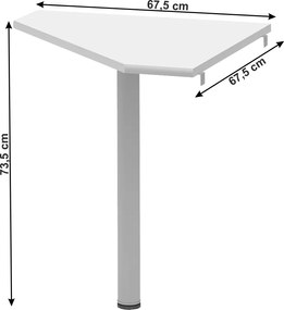Irodai összeállítás, fehér, JOHAN 2 NEW
