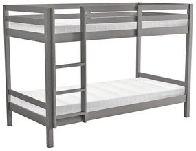 Gyerek emeletes ágy 90 cm Invocato (szürke) (ágyráccsal). 1116362
