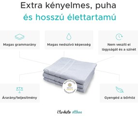 Deluxe fehér szállodai fürdőlepedő 100x200 cm, 100% pamut