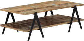 vidaXL tömör újrahasznosított fa dohányzóasztal 115 x 60 x 40 cm