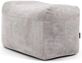 Világosszürke kordbársony babzsákfotel Plus 70 Lounge – SLOWDOWN