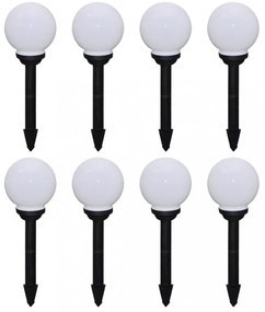 8 db kültéri gyalogjáró LED-lámpa cölöppel 15 cm