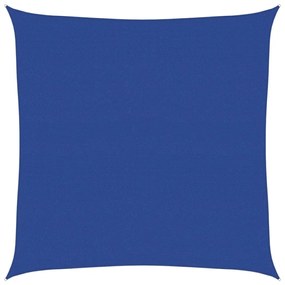 kék négyzet alakú HDPE napvitorla 160 g/m² 6x6 m