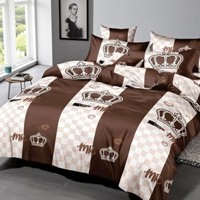 Ágynemű CROWN BROWN 7 részes 140X200 cm