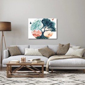 Kép – Akvarellfa tele élettel (70x50 cm)