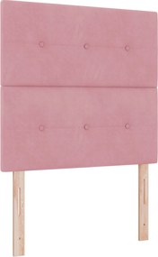 vidaXL LED ágytámla LED -es lámpákkal Rózsaszín 80 cm Poliészter