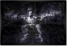 Poszterek keretben 60x40 Strongman Edzőterem Erő