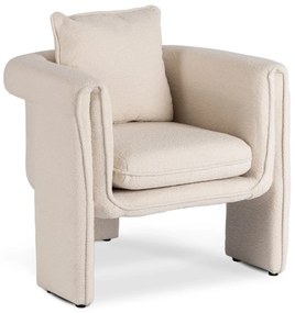 Designer Krém Bouclé Szövet Kárpitozással. GALA