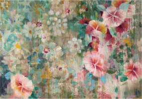 Tapéta Virágok Impresszionizmus Akvarell vinil 416x254 hálószoba nappali +ragasztó