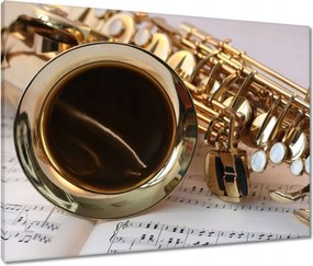 Vászonkép 80x60 Arany hangszer