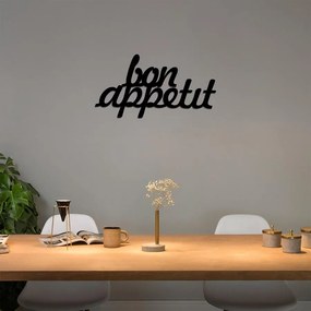 Fém fali dekoráció, Bon Appetit 1 - Fekete