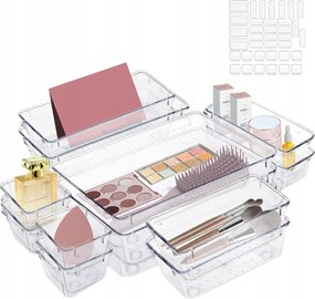 36x Rendező Moduláris Utántöltők Fiók Evőeszközök Fűszer Készlet