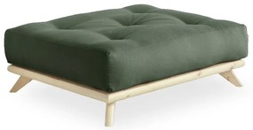 Senza Natural Clear/Olive Green lábtartó - Karup Design