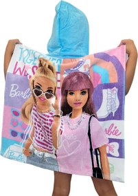 Barbie Together strand törölköző poncsó 60x120 cm