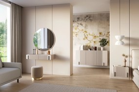 Malmi fali éjjeliszekrény 45 cm fiókkal - kasmír / fekete