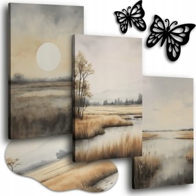 Vászonkép 120x50 cm Nappali Képek Tájkép Kilátás Folyó Tó